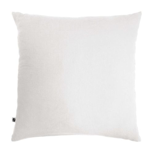 Taie D'oreiller Double Gaze De Coton Blanc 60x60 Cm
