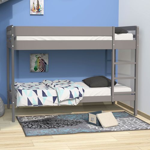 Lit Superposé Gris 90x190