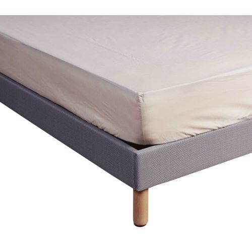 Drap Housse Coton Bonnet 27 Made In France Beige 120x210