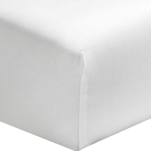 Drap Housse Coton Bonnet 40 Made In France Blanc 180x200