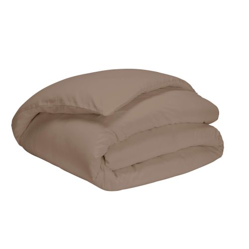 Housse De Couette Bio Made In France Taupe 140x200