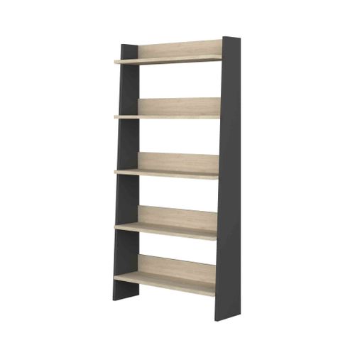 Bibliothèque 5 Étagères Bois Clair