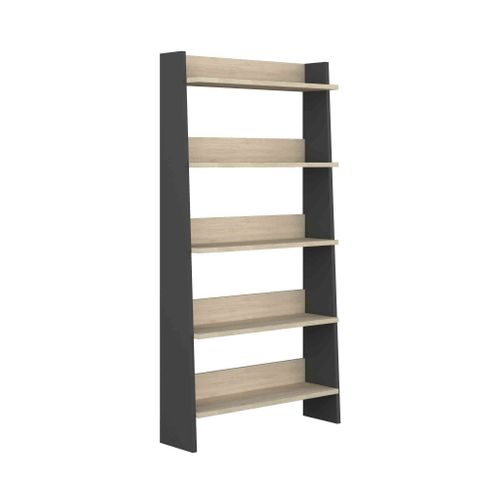 Bibliothèque 5 Étagères Bois Clair