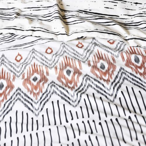 Parure De Lit Ethnic Blanc 240x220