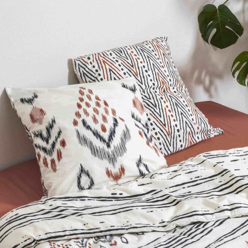 Parure De Lit Ethnic Blanc 260x240