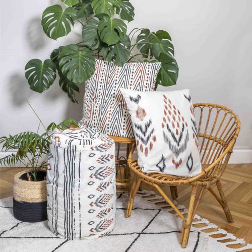 Parure De Lit Ethnic Blanc 260x240