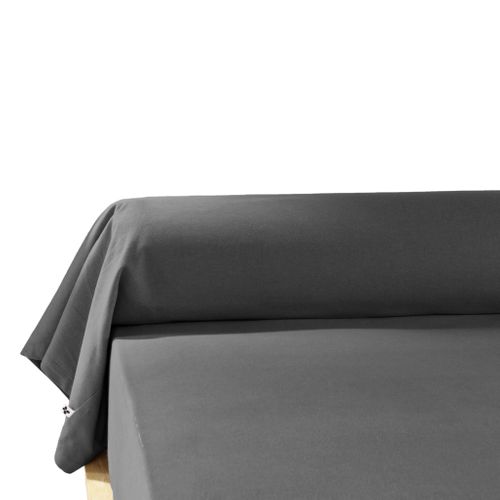 Taie De Traversin Flanelle Anthracite 160 Cm (traversin)