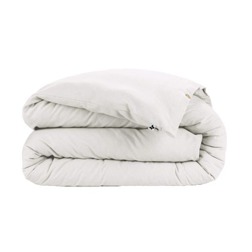 Housse De Couette Flanelle Blanc 260x240