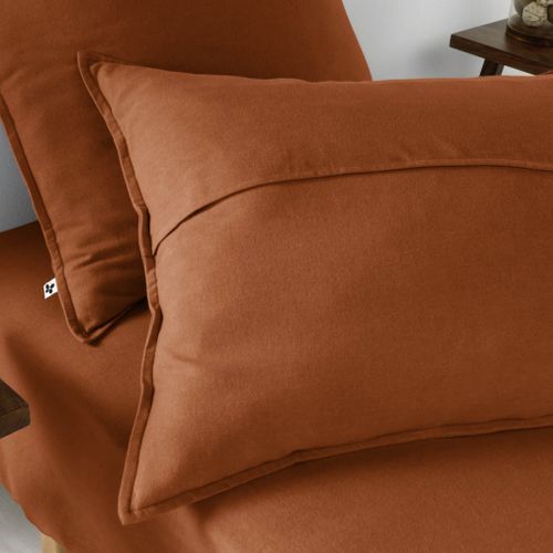 Parure De Lit Flanelle Orange 140x200