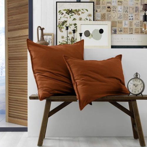 Parure De Lit Flanelle Orange 260x240