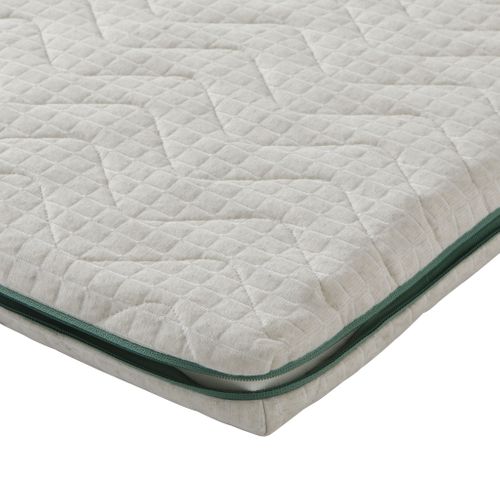 Surmatelas Éco-responsable Latex Naturel Aube Soutien Mi-ferme 110 X 190 - Accueil Très Moelleux