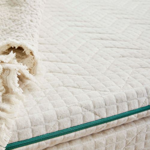 Surmatelas Éco-responsable Latex Naturel Aube Soutien Mi-ferme 180 X 200 - Accueil Très Moelleux