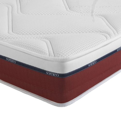 Ensemble Matelas Latex, Sommier, Pieds, Couette, Oreiller Crépuscule 600 Soutien Mi-ferme 100 X 210