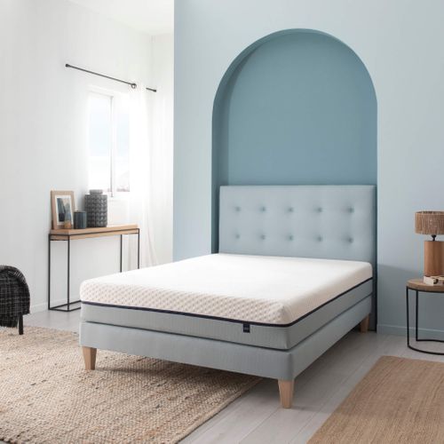 Sommier Déco Tapissier Vert D'eau Songe 2x70x190