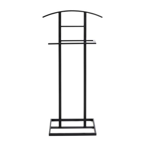 Valet En Métal Laqué Noir