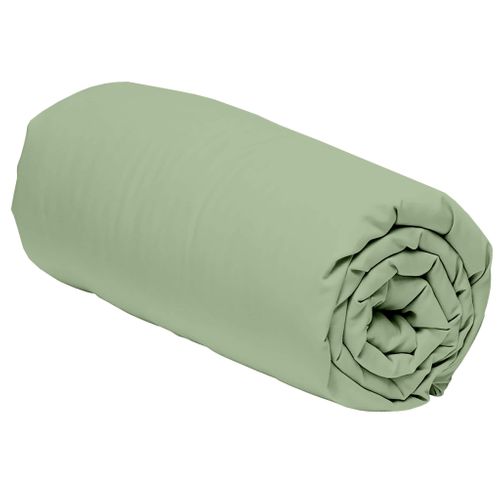 Drap Housse Percale Bonnet 30 Vert 160x200