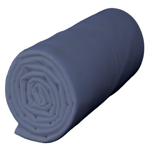 Drap 140x190 Housse Jersey Bleu Océan Bonnet 30 Cm