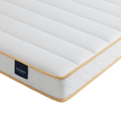 Ensemble Matelas Mousse, Sommier Lune Et Pieds Aurore 300 Soutien Ferme 140x200 - 2 Personnes - Accu