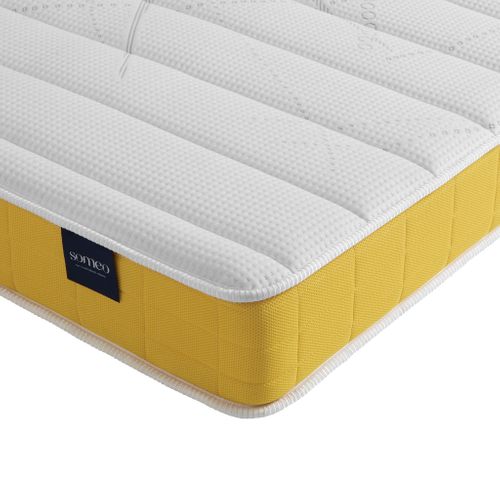 Ensemble Matelas Mousse, Sommier Lune Et Pieds Aurore 400 Soutien Ferme 70x200 - 1 Personne - Accuei