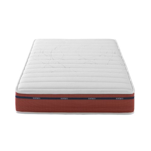 Ensemble Matelas Relaxation 100% Latex, Sommier Tpr Et Pieds Crépuscule 500 Soutien Ferme 70x190 - 1