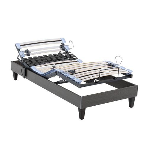Ensemble Matelas Relaxation 100% Latex, Sommier Tpr Et Pieds Crépuscule 600 Soutien Mi-ferme 70x190