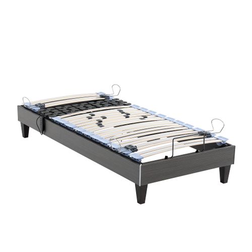 Ensemble Matelas Relaxation 100% Latex, Sommier Tpr Et Pieds Crépuscule 600 Soutien Mi-ferme 70x190