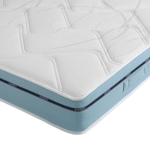 Ensemble Matelas Mémoire De Forme, Sommier Lune Et Pieds Songe 500 Soutien Ferme 100x210 - 1 Personn