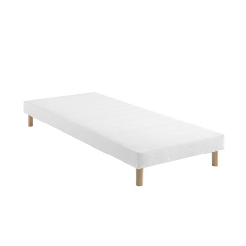 Ensemble Matelas Mémoire De Forme, Sommier Lune Et Pieds Songe 500 Soutien Ferme 120x200 - 1 Personn