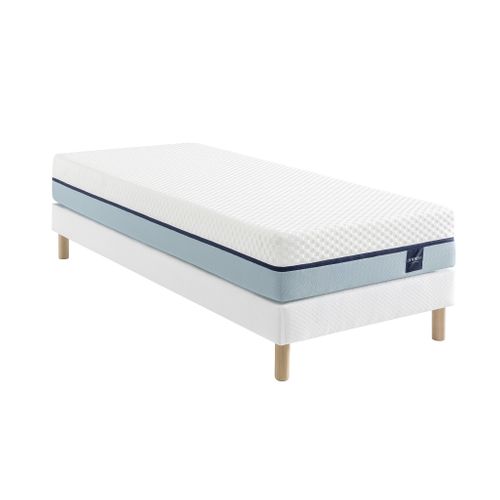 Ensemble Matelas Mémoire De Forme, Sommier Constellation Et Pieds Songe 600 Soutien Ferme 70x190 - 1