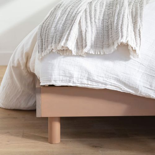 Sommier Kit En Bois Massif 13 Cm Taupe 160x200