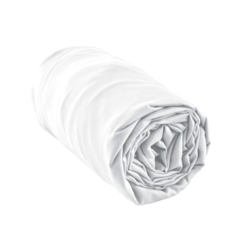 Drap Housse En Bambou Uni Blanc 180x200 Cm