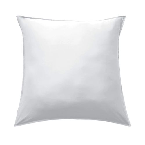 Taie D'oreiller En Bambou Uni Blanc 63x63 Cm