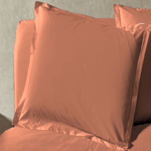 Parure De Lit Percale Unie  240x220 Terracotta