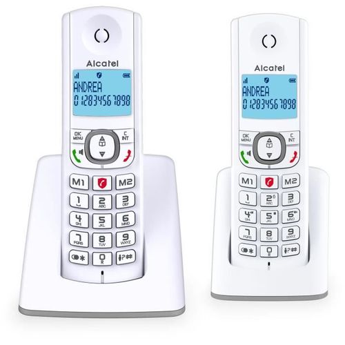 Téléphone Sans Fil - F530 Duo - 2 Combinés, Blocage D'appels, Mains Libres, 2 Mémoires Directes
