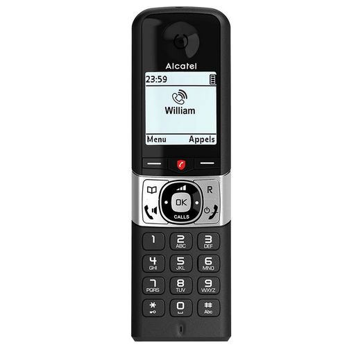 Téléphone Sans Fil Duo Dect Noir Avec Répondeur - F890voiceduonoir