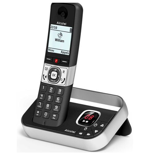Téléphone Sans Fil Duo Dect Noir Avec Répondeur - F890voiceduonoir