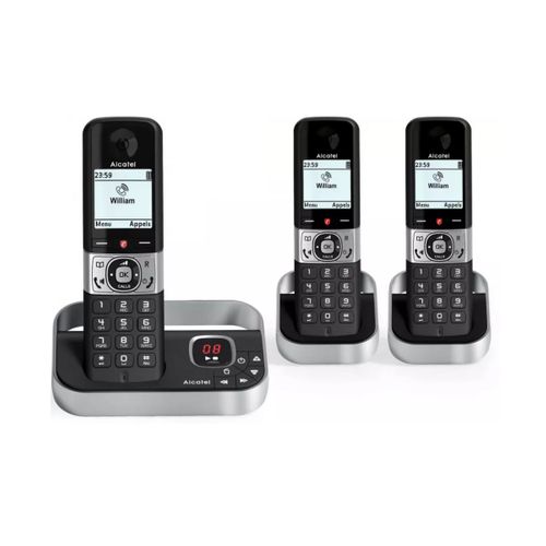 Téléphone Sans Fil Duo Avec Répondeur Noir - F890voicetrionoir
