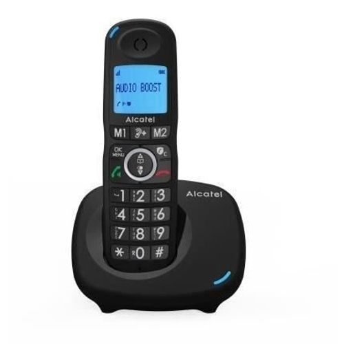 Téléphone Sans Fil Alcatel Xl595 B - Mains Libres, Audio Boost, Noir