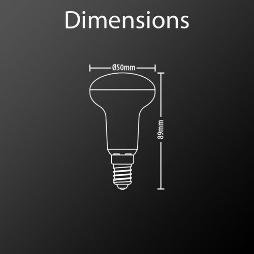 Ampoule LED Ampoule R50, Culot E14, 6w Cons. (40w Eq.), Lumière Blanc Chaud