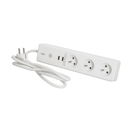 Multi Prise Connectée Kozii 16a 3680w Max Avec 3 Prises Et 2 Ports USB
