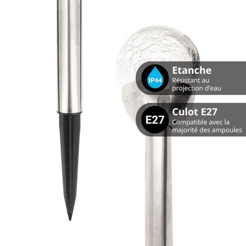 Balise Solaire En Verre Rvb, Ip44