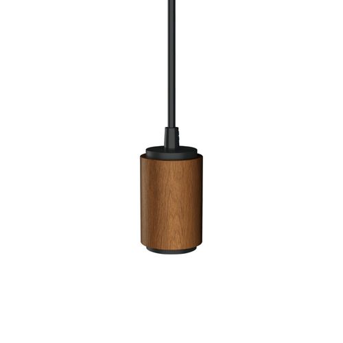 Suspension Douille Effet Bois, Culot E27, Câble De 120cm, Ip20