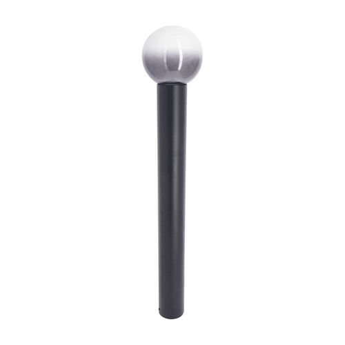 Lampadaire Filaire Noire Boule  Fumée 80 Cm Ip44, Culot E27, 40w Max