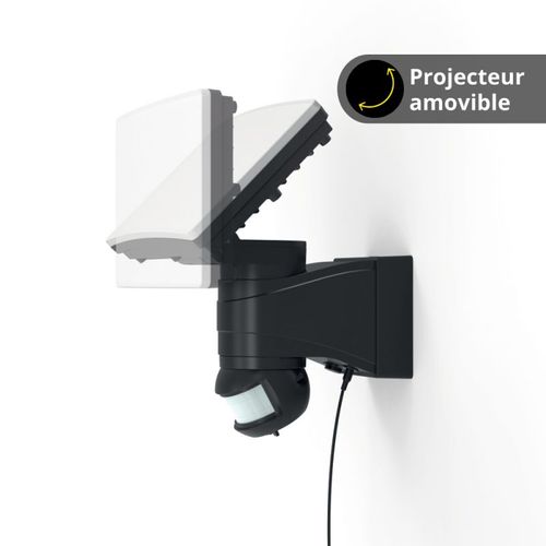 Projecteur Mural Solaire LED Ip44 à Détection De Mouvement, 1000 Lumens, 6500 Kelvin, Blanc Froid