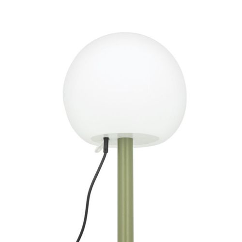 Lampe à Poser Pop - Boule Kaki Rechargeable En Métal LED Ip44, 400 Lumens, Cct Et Dimmable, Hauteur