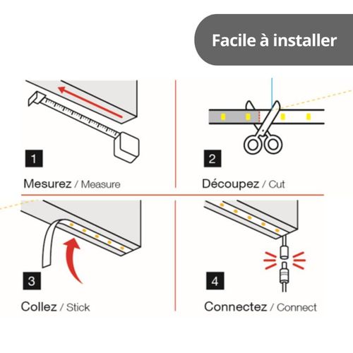 Ruban LED 10m Blanc Chaud