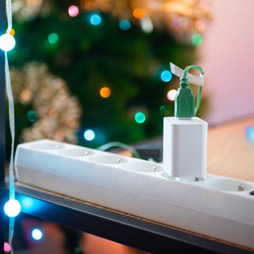 Adaptateur secteur 2 ports USB - Blanc