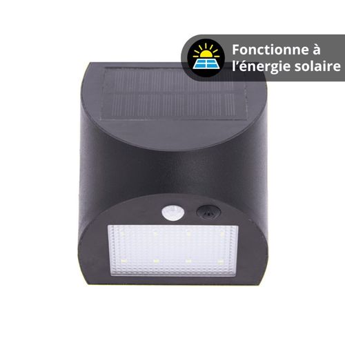 Applique Murale Solaire Hybride Avec Balisage Latéral (mode Veilleuse) 350lm, USB Et Ip54 - 10h
