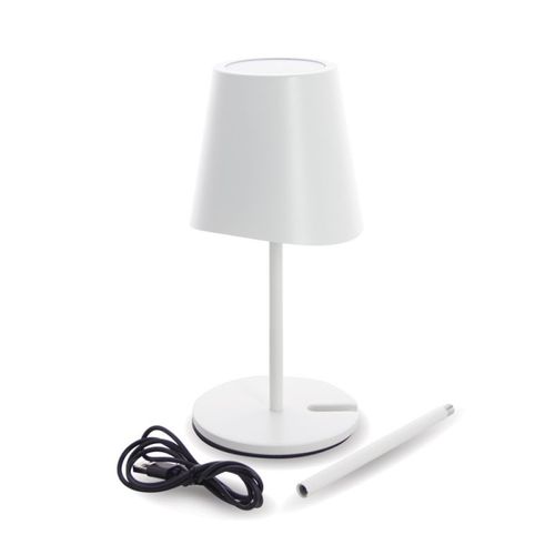 Lampe à Poser LED Ip44, 250 Lumens, Rechargeable USB-c, 38cm, Cct et Dimmable, Blanc