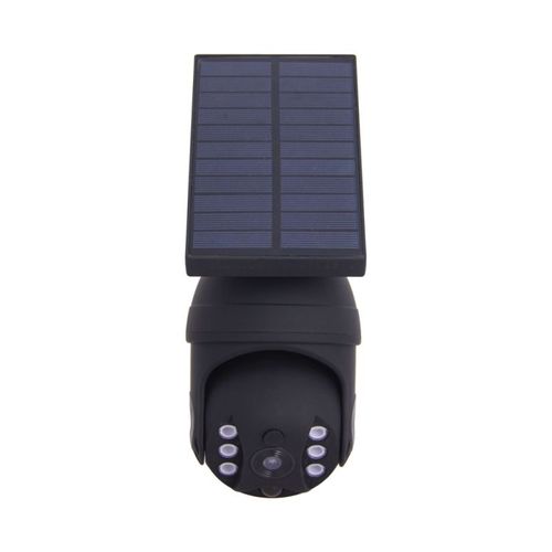 Projecteur Caméra Factice Solaire Ip65, 250 Lumens, Détecteur De Mouvement, Noir